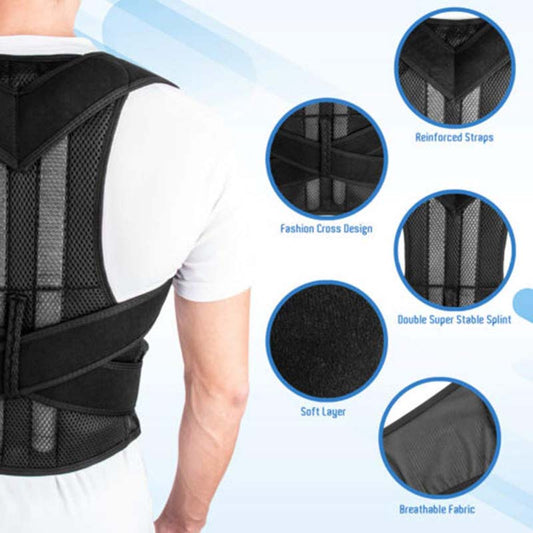 H&S Collection Posture belt, posture corrector belt, Back support belt, Back Pain Relief Shoulder Back Support Belt 0 Reviews