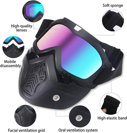 Biker's Riding Helmet Mask (Ultimate Face Protection)