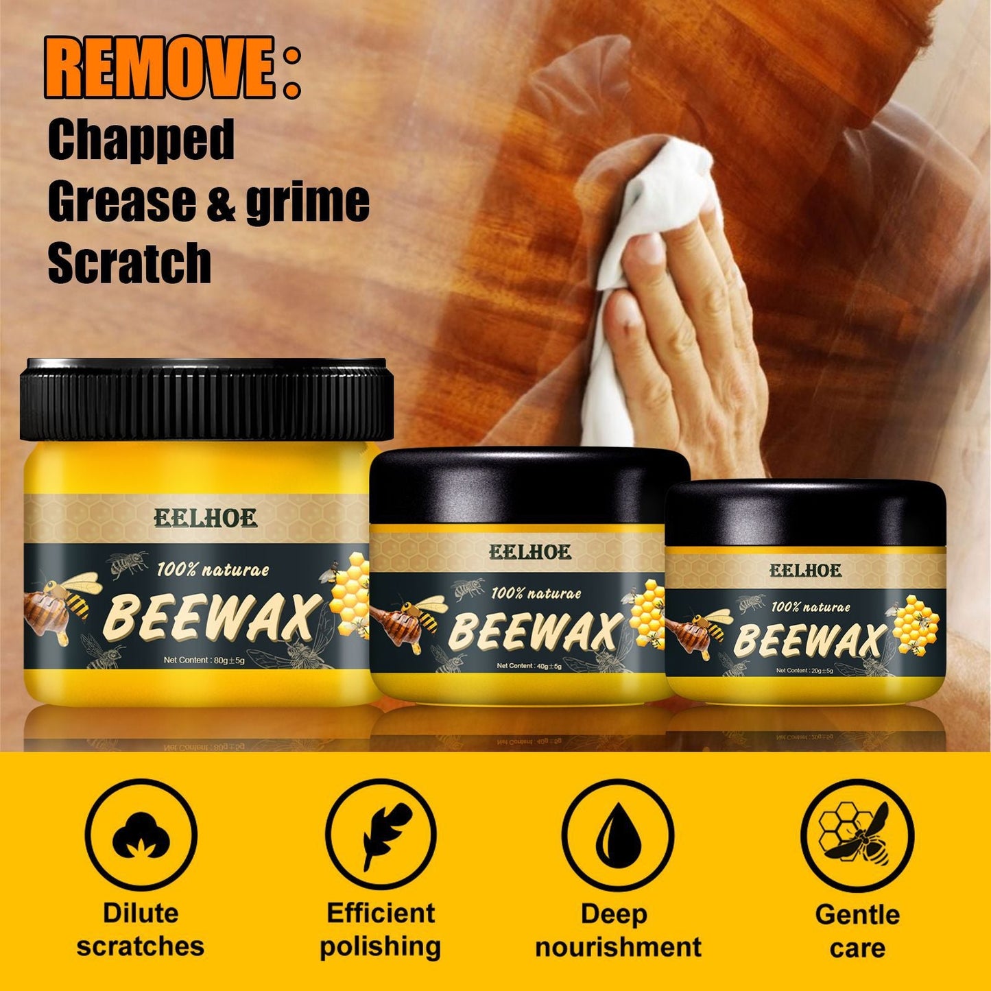 Beewax Furniture Polish- German Imported (BUY 1 GET 1 FREE)